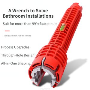 Faucet & Sink Installer Tool (8 In 1) Sink Wrench Installer Multipurpose Tool Water Tap Sink Tap Tool