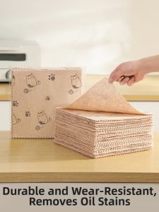 Oil-Repellent Water-Absorbent Kitchen Cleaning Cloth
