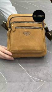 L Size Rush Rider Sling Bag Full Cow Leather Shoulder Bag CrossBody Leather Messenger Bag