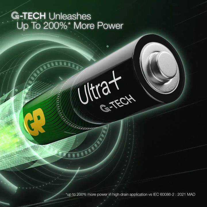 GP Ultra Plus Alkaline Battery AA [ Card of 4s ] | Lazada