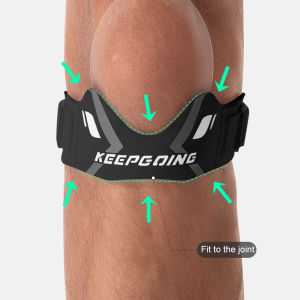 1pc Patella Knee Strap Adjustable Compression Knee Stabilizer - Lightweight Breathable for RunningJumpingSquatsAll Activities