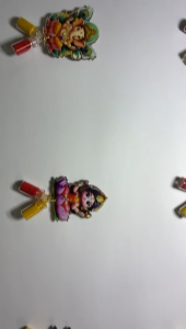 Traditional Decorative Haldi Kumkum Holder | Designer Pooja & Festival Accessory for Rakhi Diwali & Housewarming Gifts (Pack of 1 pc | Size: 2 Inches Approx)