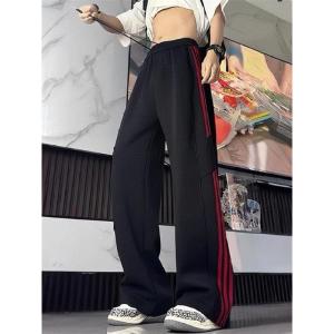 Quần Ống Đứng American Street Style 2025 Cho Học Sinh Thanh Thiếu Niên Mùa Xuân Thu Quần Dài Thường Ngày Bằng Polyester