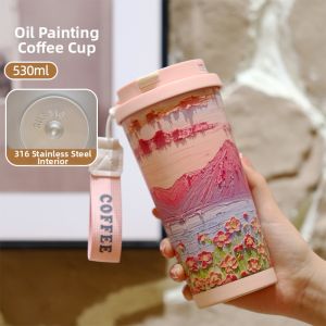 OME | High Appearance Insulation Dual Drinking Ceramic Coffee Cup