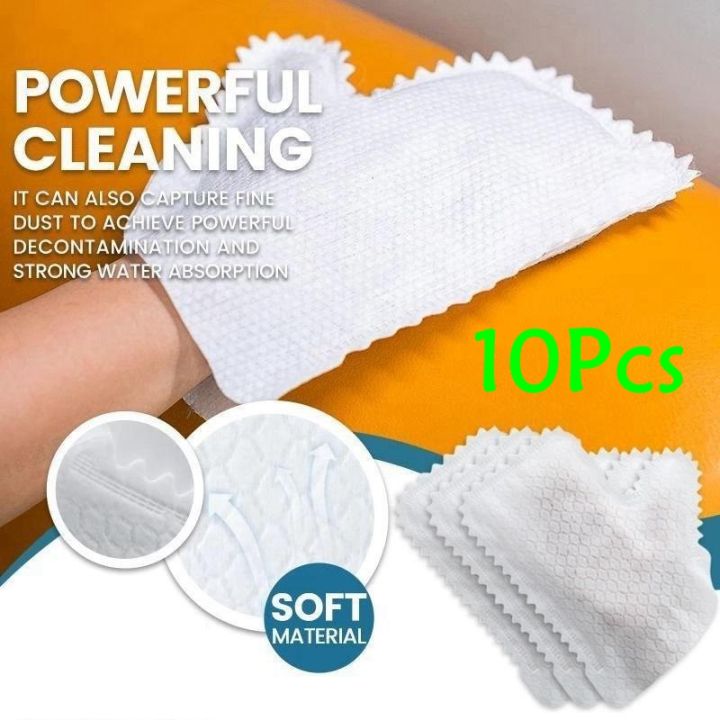 Non-woven Dual-Sided Reusable Dust Cleaning Gloves , Anti-Static ...