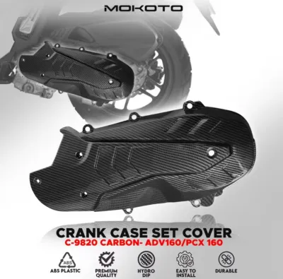 CRANKCASE COVER FOR ADV160/PCX160 CRANKCASE SET COVER CARBON