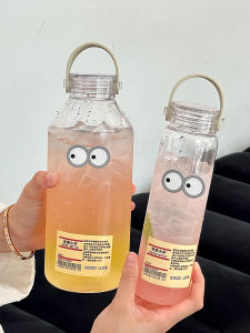 Minimalist Large Capacity Plastic Water Cup High Aesthetic Value Portable Outdoor Cup Mens Style Simple Straight Cup with Lid