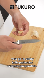 Fukuro Chef Series Utility Knife 4.5" / Stainless Steel Knife / Kitchen Utensils / Pisau Serbaguna