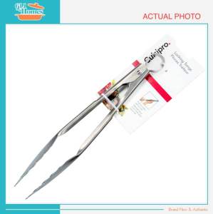 Cuisipro 9.5-inch Locking Tongs 18/8 Stainless Steel Food Tongs Salad Tongs