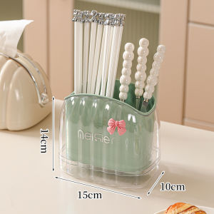 Cream Style Tableware Spoon Chopsticks Storage Box For Home Kitchen Chopsticks Storage Rack Table Top Chopsticks Cage Drain Chopsticks Tube