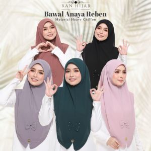 READY STOCK SARUNG BAWAL ANAYA REBEN DEWASA../BIDANG 45 DAN BIDANG 55.. MATERIAL HEAVY CHIFFON..