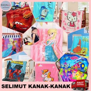 ESYADECO Selimut Kanak Kanak Blanket for Kids Cartoon Design Selimut Corak Kartun Murah 140cm x 100cm