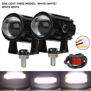 KEVANLY | 1Set Motorcycle Auxiliary Spot Driving Light Laser Front Fog Spotlights Super for BMW Honda Yamaha Suzuki 4x4 ATV Truck Bike SUV