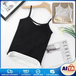 Women Velvet Vest Plush Winter Thickened Unwear Solid Color Thermal Underwear Camisole Warm Sling Vest Top Bottoming Clothing