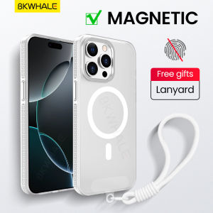 BKWHALE Magnetic Phone Case For iPhone 17 Pro Max 17 Air 16 Pro Max 15 Pro Max 14 Pro Max 16 Plus 13 Pro Max With hanging rope / Lanyard Back Cover Matte Translucent Casing