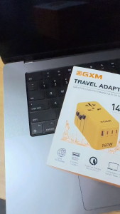 GXM 140W Travel Adapter GaN Wall Charger Socket Plug Adapter Laptop Phone Tablet Super Fast Charging Samsung SFC 2.0 100W 65W 75W 130W