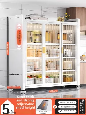 DIBIO|Multi-purpose Steel Kitchen Cabinet Storage Rack for Microwave and Dishes
