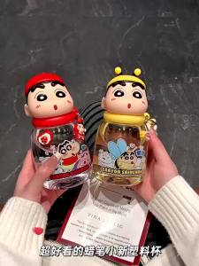 XW | X&W Crayon Shin-Chan 400ml/625ml Kids Water Bottles Tritan Cute Cartoon Student Direct Drink Cup Portable Summer Cold Drink Cup