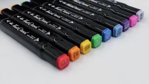 BỘ 48 CÂY BÚT MÀU DẠ QUANG 2 ĐẦU KÈM TÚI VẼ CỰC ĐẸP