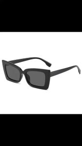 Unyiel - Kacamata Kotak Vintage Sunglasses Gaya Korea Import Murah hitam lensa Plastik Pria