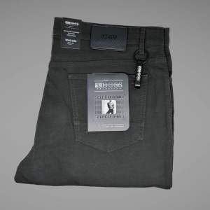 Jeans Stretch BIG SIZE Pria BOSS SELECTION Katun Warna ABU-ABU - RegularFit
