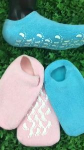 1 Pasang Kaos Kaki Pelembab Kaki Kaos Kaki Gel Silikon Kaos Kaki Kaki Pecah Kaos Kaki Untuk Kaki Pecah Pecah