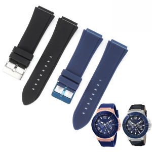 Watch Band for GUES U0247G3 W1058G2 W0040G3 Series 22mm Silicone Wrist Band Sport Rubber Bracelet Men Women Watch Accessories