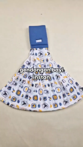 Mayniesbaby Gendongan kaos Geos instan samping motif geos busa pundak gendongan bayi