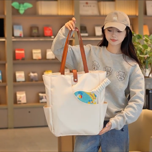 Pickleball Tote Bag Premium Quality Large Capacity Multi-Functional Sports Shoulder Bag with Racket Compartment Pickle Ball Bag