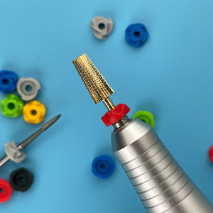 【限时促销】美甲磨头防尘套 磨甲机防尘罩 硅胶保护套 美甲工具 保护美甲机专用防尘塞/防水塞 粉尘套 陶瓷钨钢卸甲磨头