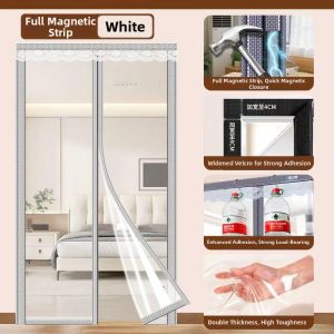 COLOR BLOCK PARTY | Thickening Anti-Cold Wind And Oil Transparent Partition Curtain