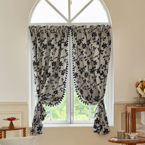 Holeless Antique Style French Luxury Curtains