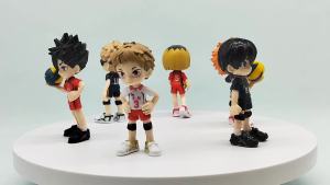 Bandai | Haikyuu!! Anime Figure 6-8pcs/Set Hinata Shoyo Kageyama Tobio Mini PVC Figurines Desk Ornament Collectible Gift