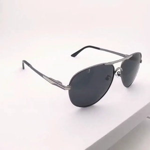 Mercedes-Benz Mens Aviator Polarized Sunglasses With HD Lenses Metal Frame Presented In Brand Box And Case Sunshades Driving Anti Glare
