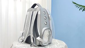 Ti Ti Pet Transparent Capsule Bag Expandable Cat Carrier Portable Outdoor Extensible Travel Backpack