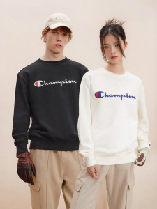 Champion | Fleece Round Neck Sweater with Script Logo