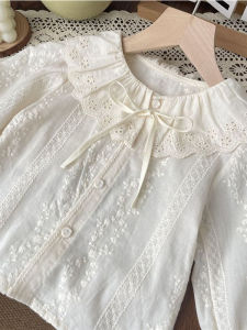 Ultra Cute Lace Collar Blouse Shirt