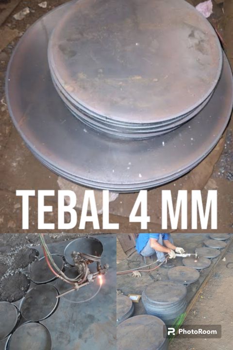 COD PLAT BESI TEBAL 4 MM BULAT POTONG LINGKARAN BISA REQUEST