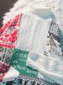 Loose Red Knitted Sweater Unisex Lazy Style Couple Matching Outerwear Casual Youth Popular Winter Long Sleeve round Neck Top. 