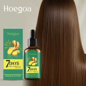 7 วัน Fast Ginger Hair Growth Serum ป้องกันผมร่วงหนังศีรษะผมหนาผมยาวขึ้นสําหรับเร่งการเจริญเติบโตนวดผม