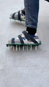 Garden Nail Shoes Grass Loose Soil Tool 5cm Long Nail Lawn Aerator Grass Spikes Shoes Self-Leveling Yard Grass Cultivator