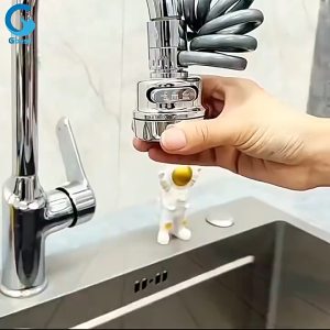 Sambungan kran air wastafel Kepala Kran Putar Faucet Sprayer Booster Wastafel Putar kamar mandi cuci