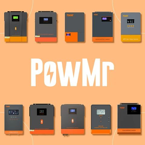 PowMr 3.2KW Off Grid Hybrid Inverter Built-in 80A MPPT Solar Charge ...