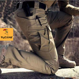Tucano Outdoor Waterproof SWAT Military Trousers Casual Multi Pocket IX7 Tactical Pants Male Work Jogger Cargo Pants Men Pants Wear-Resistant Tactical Cargo Pants
