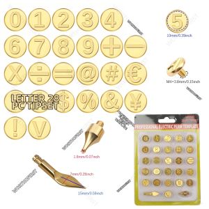Bộ Khuôn Dập Nổi Logo Thủ Công Bằng Da 28-40 Chi Tiết Dụng Cụ Làm Đồ Thủ Công Bằng Gỗ Dự Án Dập Nóng DIY Của WORTHOFIRST