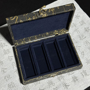 Natural Guangxi Guo Hua Stone Cultural Creative Paper Weight Stamp Ornament Peculiar Stone Seasonal Gift Box Square Stamp Grass Flower