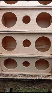 Box Speaker Line Array 4 inch Double plus Tweeter