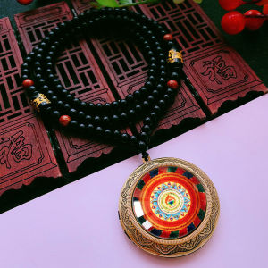 จี้ห้อยคอเทพเจ้าแห่งความมั่งคั่งเทพเจ้าแห่งความมั่งคั่งเทพเจ้าแห่งความมั่งคั่งเทพเจ้าแห่งความมั่งคั่งสามารถเปิดได้สร้อยห้อยกล่องกาอูแบบกลวงสำหรับผู้ชายและผู้หญิงสร้อยคอเรียกทรัพย์ปกป้องร่างกาย