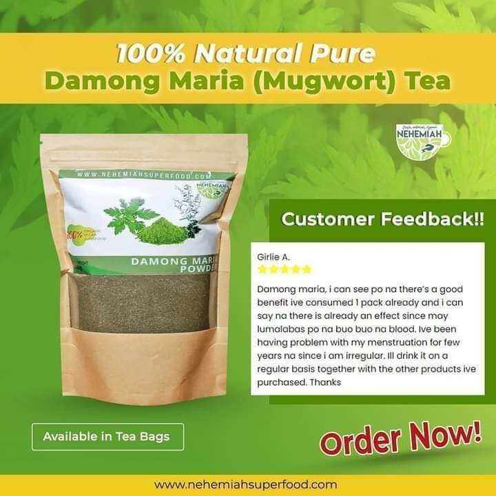 Damong Maria (Mugwort) Powder by Nehemiah Superfood | Lazada PH