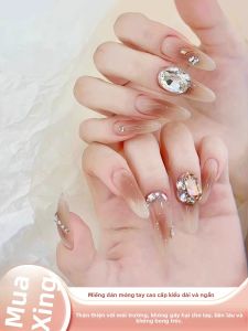 MONLEYTA | Nhựa giả móng tay thời trang mùa thu đông mới 2025 Nhựa giả móng tay dài và ngắn hoàn chỉnh có cảm giác cao cấp